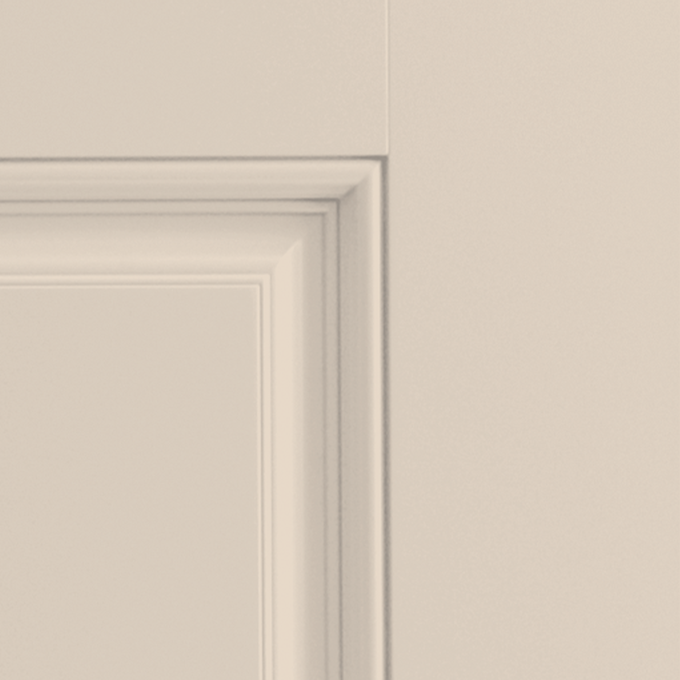 Belleville Smooth Fiberglass 2 Panel Smooth Arch Top Classic Door