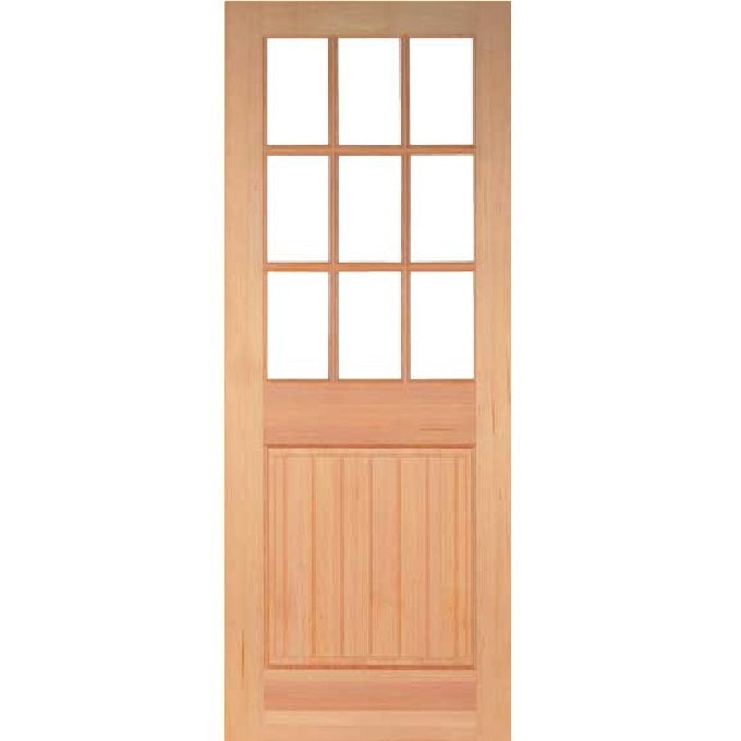 Craftsman Doors With Glass Door Model 112PT DS_Mahogany Walnut Front