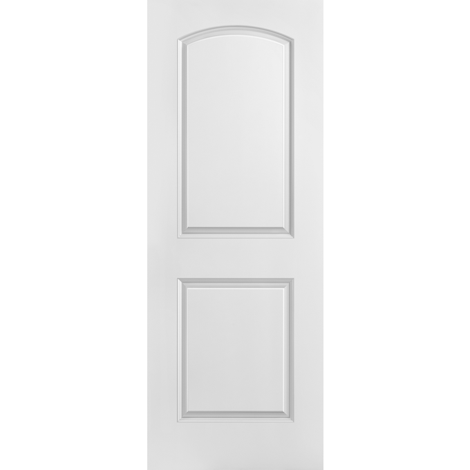 Interior Classic 2-Panel Arch Top Primed Door — Lux Doors