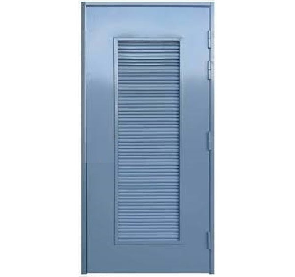 Commercial 18-Gauge Flush Hollow Full Louver Vent Steel Metal Fire Rated Door