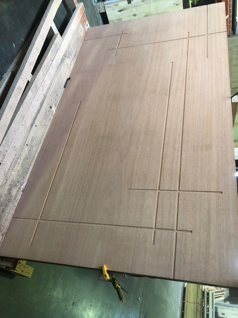 Linerio - Exterior Modern Solid Wood Pivot Door