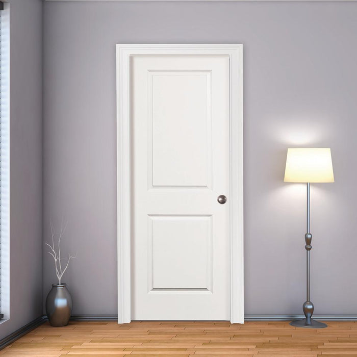 Interior Classic 2-Panel Square Top Primed Door — Lux Doors