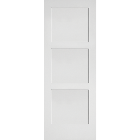 Interior Flat 3-Panel Shaker Primed Door