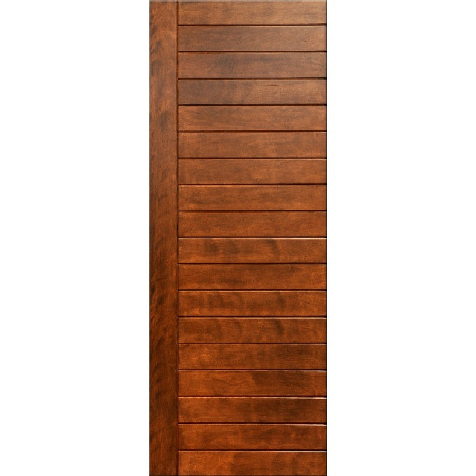 Lunario - Modern Mahogany Wood Entry Solid Door
