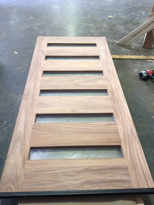 Mateo - Exterior Modern Solid Wood Pivot Door
