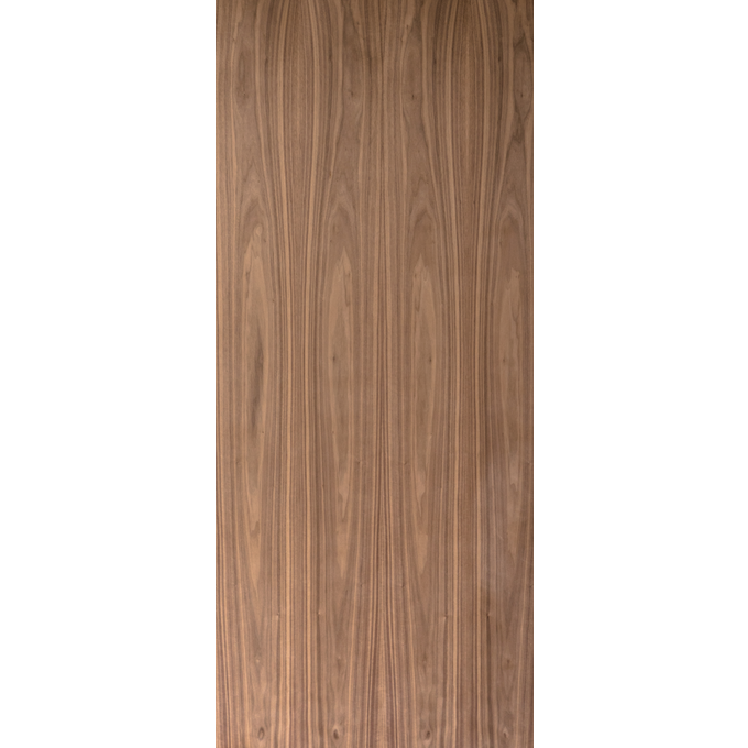 Flush Clear Finish Plain Sliced Black Walnut Commercial Fire Rated Door