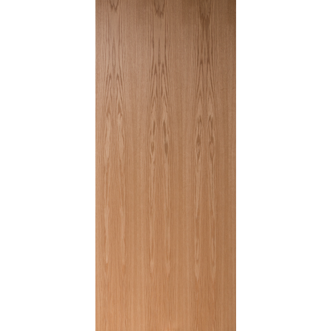 Flush Clear Finish Plain Sliced Red Oak Commercial Fire Rated Door