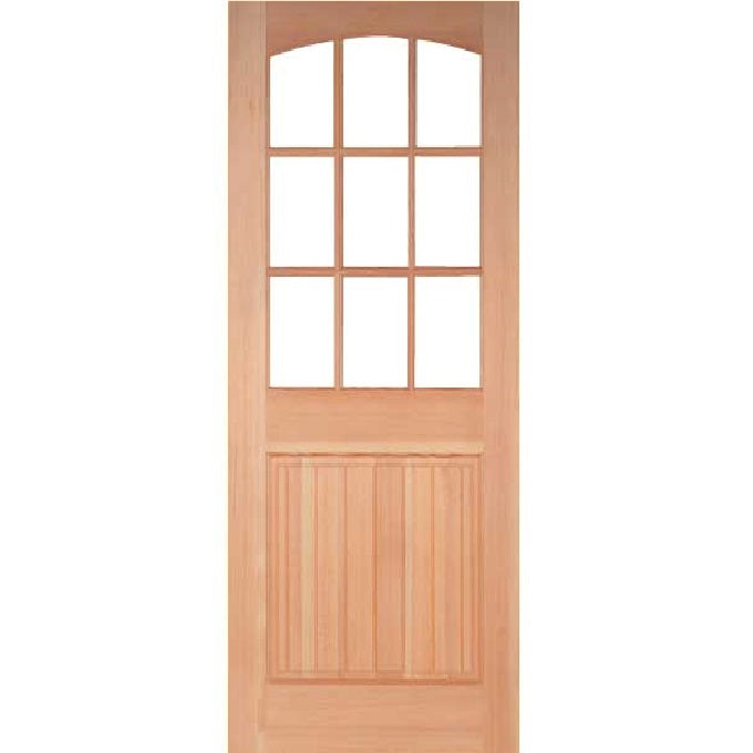 Rosestone - Craftsman Doug Fir Wood with Clear Glass Entry Door