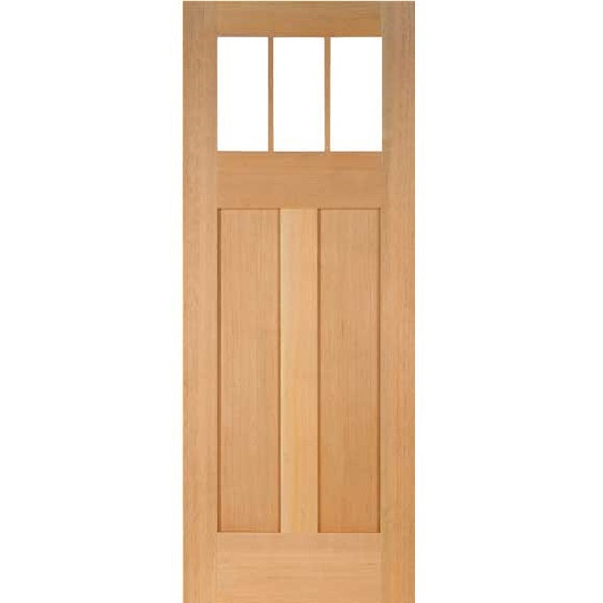 Stickley - Craftsman Doug Fir Wood with Clear Glass Entry Door