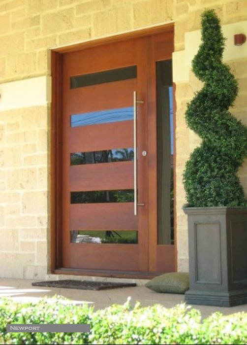 Zoe - Exterior Modern Solid Wood Pivot Door